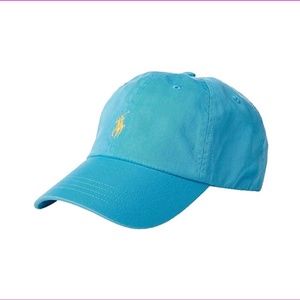 Ralph Lauren Polo Cap in Light Blue w/ Yellow Polo